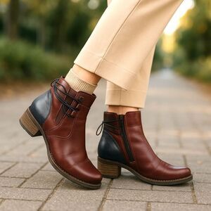 Rieker 79692 Fee $149 Lined Ankle Boots Wine/Pazifik EU 38 / US 7–7.5 – New
